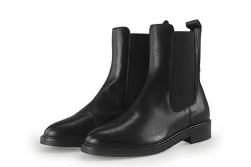 Manfield Chelsea boots in maat 38 Zwart, Verzenden, Zwart, Overige typen, Zo goed als nieuw