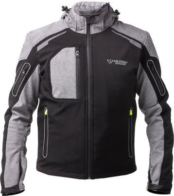 MUGENRACE Double Zwart Grijs Waterdichte Softshell Jas, Nieuw met kaartje, Jas | textiel, MUGENRACE, Heren