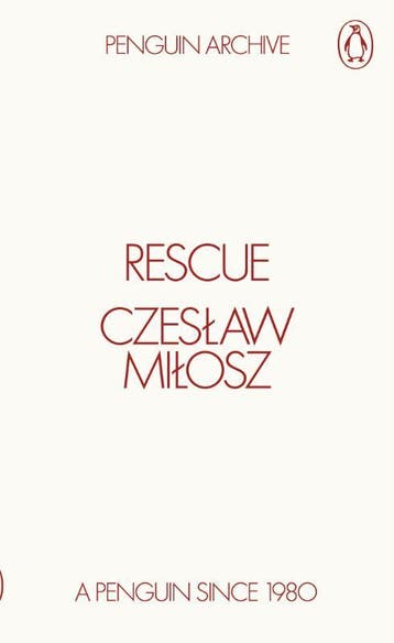 Rescue | Czeslaw Milosz | Nieuw, Boeken, Ophalen of Verzenden, Nieuw, Czeslaw Milosz