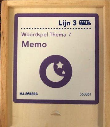 Lijn 3  Woordspel Thema 7, Memo, Verzenden, Nieuw