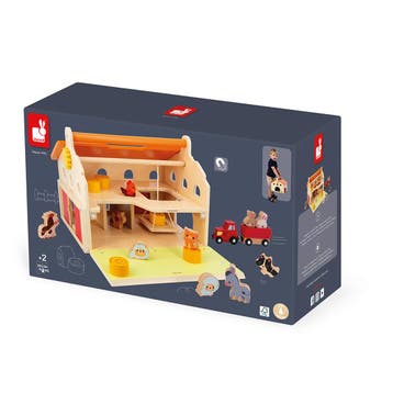 Janod boerderij houten speelgoed -  van €59,99 voor €53,99, Ophalen of Verzenden, Nieuw