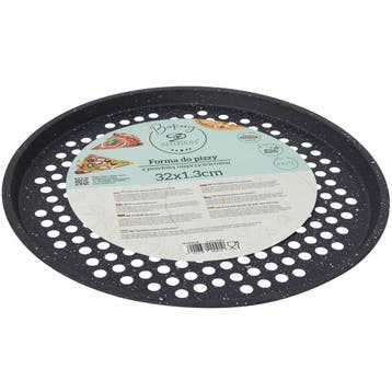 Meyerhoff Bakery Pizzabakplaat Ø 32 cm – Zwart Marmer –, Ophalen of Verzenden, Nieuw