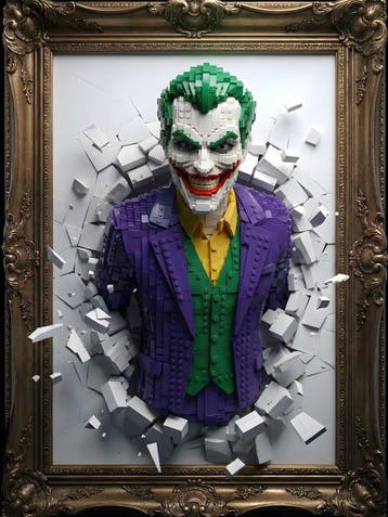 AT9 - Joker : LEvasione Dal Quadro - Canvas 80x60 - 2/10, Nieuw
