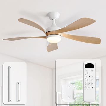 Sofucor Plafondventilator - Afstandsbediening | Tweedekansje, Ophalen of Verzenden, Ventilator met afstandsbediening, Zo goed als nieuw