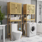 Bamboe Ombouwkast – Bergruimte Boven Toilet of Wasmachine, Verzenden, Overige typen, Nieuw, 50 tot 100 cm