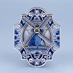 Magneet mdf molen draaiende wiek Holland - delftsblauw, Ophalen of Verzenden, Nieuw