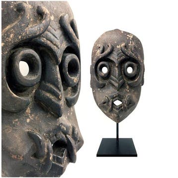 OUD & ORIGINEEL Tribal Masker - Borneo - Barong - Sarawak