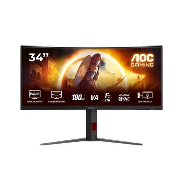 AOC CU34G4 34 VA WQHD 180Hz 0.5ms, Computers en Software, Monitoren, Verzenden, Zo goed als nieuw