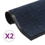 vidaXL Droogloopmatten 2 st rechthoekig getuft 90x150 cm, Verzenden, Nieuw