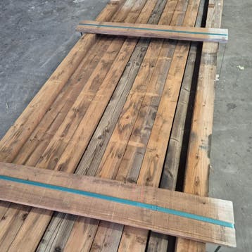 Partij Thermo Vuren Balken 5400x100x50mm, Ophalen of Verzenden, Nieuw