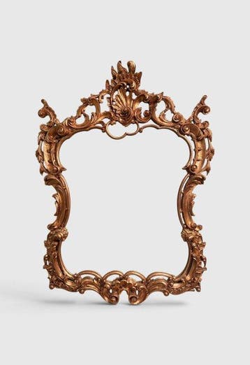 Spiegel- Indrukwekkende 19e-eeuwse Rococo-herleving