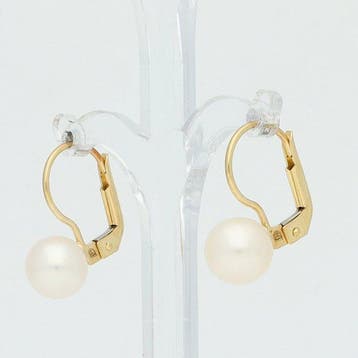Oorbellen - 18 karaat Geel goud Parel, Sieraden, Tassen en Uiterlijk, Oorbellen, Nieuw