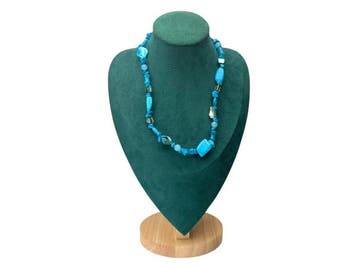 Veiling - Elegant Collier met Turkooiskleurige Stenen, Nieuw