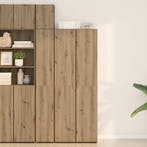 vidaXL buffetkast 2 pcs Artisan Eiken 70 x 42,5 x 185 cm, Minder dan 50 cm, Verzenden, Nieuw, Minder dan 100 cm