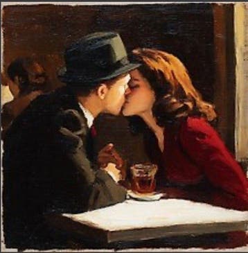 Eric Brumette - KISS ME LIKE HOPPER - Toile L - LIMITED, Antiek en Kunst