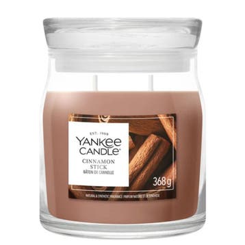 Yankee Candle Cinnamon Stick Signature Medium Jar - 368gr, Ophalen of Verzenden, Nieuw, Overige typen