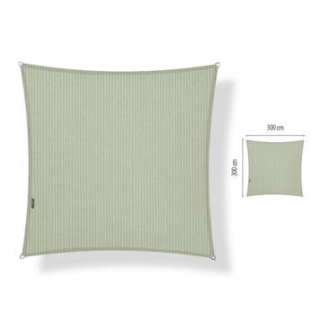Schaduwdoek vierkant 3x3 Moonstone green, Tuin en Terras, Ophalen of Verzenden, Nieuw