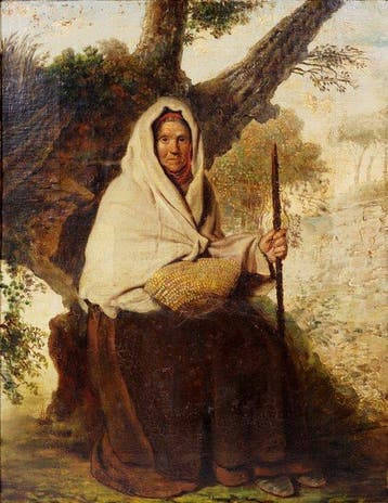 P. Valeriani (XIX), After Ceruti - Contadina