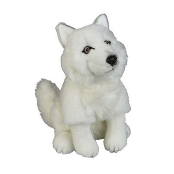 Ravensden poolwolf knuffel - pluche - wit - 28 cm, Verzenden, Nieuw