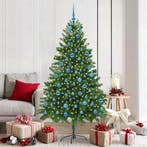 vidaXL Kerstboom met 300 LED met standaard Groen 180 cm PE, Diversen, Kerst, Verzenden, Nieuw