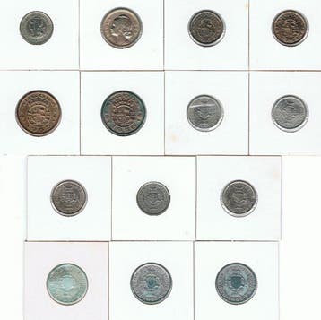 Portugees Angola. Republic. Lote de 14 moedas (Zonder