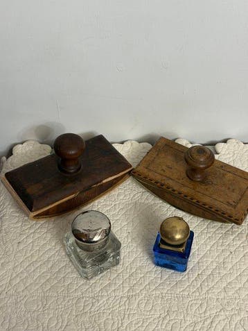 Bureauset (4) - Glas, Hout, Antiek en Kunst