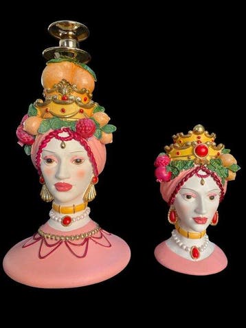 Enzo De Gasparo - Kaarsenhouder - polyester - Twee
