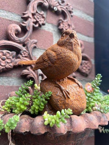 Decoratief ornament - Europa - Vogel op een rots