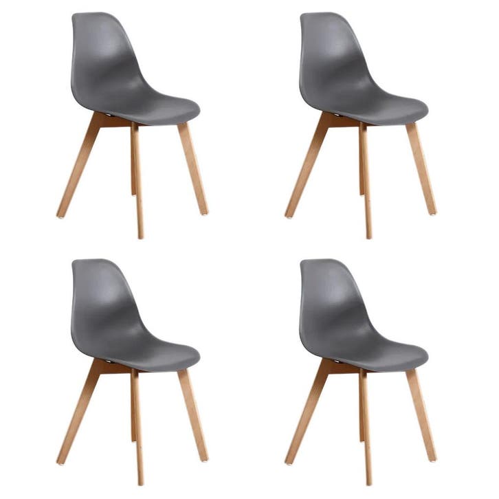 Eettafel stoelen KITO grijs | Polypropyleen | OP=OP, Huis en Inrichting, Stoelen, Vier, Grijs, Nieuw, Kunststof, Ophalen of Verzenden
