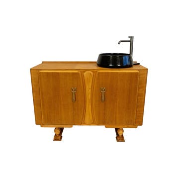 Badkamermeubel | Art Deco | Eiken |  4330, Minder dan 50 cm, 75 cm of meer, Ophalen of Verzenden, Zo goed als nieuw