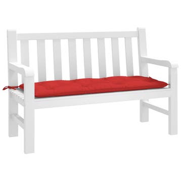 vidaXL Tuinbankkussen 120x50x7 cm oxford stof rood, Verzenden, Nieuw, Rood