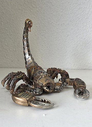Exclusief S.Buru - sculptuur, XXL STATUE-signed***SCORPIO, Antiek en Kunst