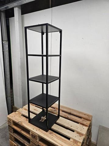 Kolomkast 35 x 35 x 135 cm open mat zwart, Ophalen of Verzenden, Nieuw, Bad