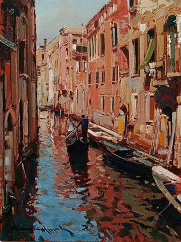 Vincenzo Aprile (1952) - Scorcio di Venezia