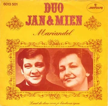 vinyl single 7 inch - Duo Jan &amp; Mien - Mariandel, Verzenden, Zo goed als nieuw, 7 inch, Nederlandstalig