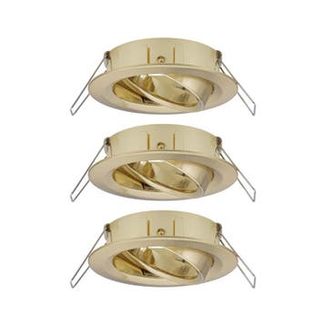 Paulmann - Inbouw armatuur rond kantelbaar Messing, Verzenden, Nieuw, Overige fittingen