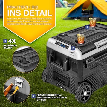 Compressor Koelbox elektrisch - Coolbox - Frigobox - 60L - Z, Verzenden, Zo goed als nieuw