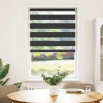 vidaXL Zebra rolgordijn 90,9 x 150 cm stofbreedte 86,7 cm, Verzenden, Nieuw, Zwart