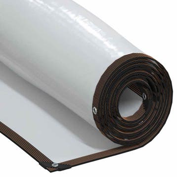 vidaXL Doorzichtig zeildoek met zeilringen 5x5 m, Verzenden, Nieuw