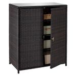 Rotan tuinkast Monza, aluminium frame, 4 vakken - bruin, Tuin en Terras, Tuinhuizen, Verzenden, Nieuw