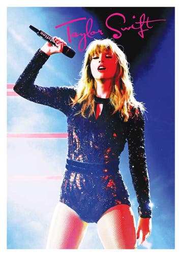Posters - Poster Swift, Taylor - Microfoon, Verzenden, Zo goed als nieuw