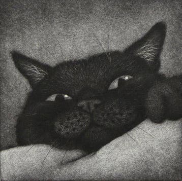 Lock eyes - NO RESERVE PRICE ! - Emi Sat  (b 1973) -