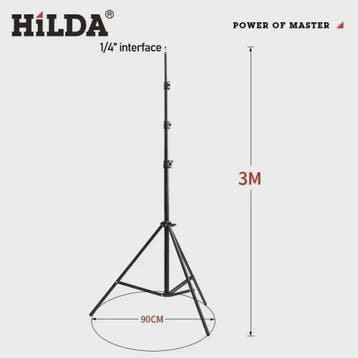HILDA 3 Meter Laser Waterpas Statief - Verstelbaar Hoogte Me, Verzenden, Nieuw
