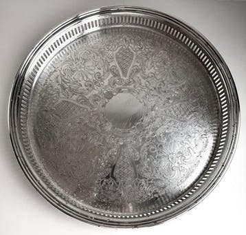 Exquisite Christofle Fleuron 1950’s Caviar serving tray -