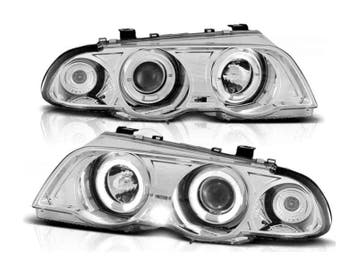 Angel Eyes koplampen Chrome geschikt voor BMW E46, Verzenden, Nieuw, BMW
