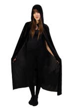 Zwarte Cape Kostuum Pak Lange Poncho Vampier Mantel Heks Tov, Kleding | Dames, Ophalen of Verzenden, Nieuw, Carnaval, Kleding