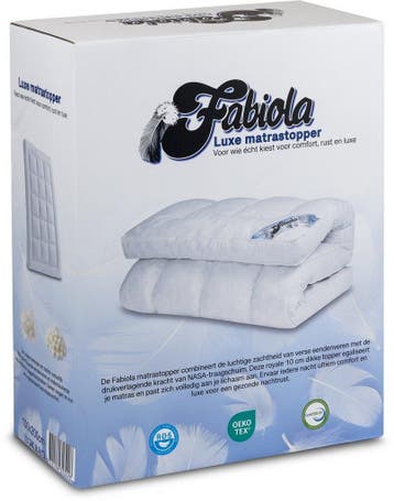 Dikke Dons Topper-matras Fabiola, ervaar de luxe en comfort., Huis en Inrichting, Slaapkamer | Beddengoed, Wit, Overige typen