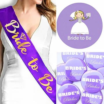 Vrijgezellenfeest set 27-delig, Kleding | Dames, Trouwkleding en Trouwaccessoires, Ophalen of Verzenden, Nieuw, Wit, Accessoires