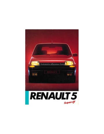 1985 RENAULT 5 BROCHURE NEDERLANDS, Nieuw, Renault, Author