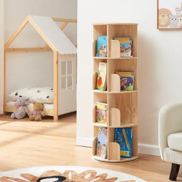 Kinderboekenkast Chasek 125xØ44 cm naturel [en.casa], Verzenden, Nieuw